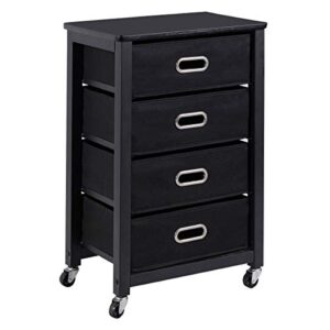 giantex rolling file cabinet heavy duty mobile storage filing cabinet w/ 4 drawers black