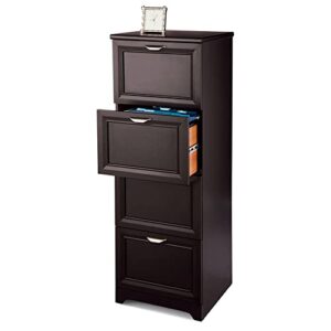 realspace® magellan 19″d vertical 4-drawer file cabinet, espresso