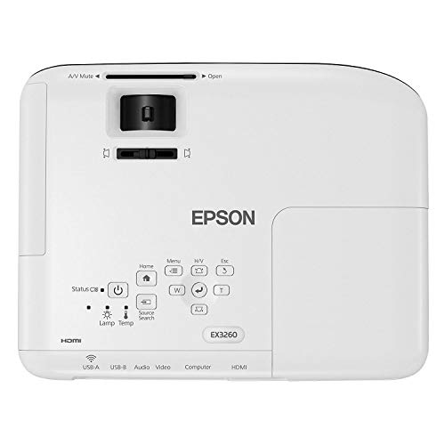 Epson EX3260 Business V11H842020 3LCD Projector, Black/White