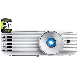 optoma hd28hdr 1080p home theater and gaming projector bundle with 1 yr cps enhanced protection pack