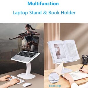 GALEFORM Laptop Stand for Car Bed Couch Sofa Floor Desk Portable Car Tray Table Lap Desk for Laptop Book Kids Adults Writing Reading Eating Ergonomic Adjustable Holder Foldable Computer Mount Riser