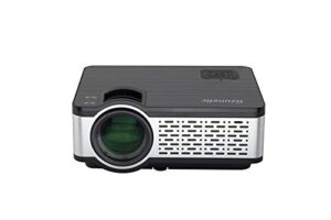 gzunelic 8000 lumens native 1080p projector built in hifi speakers led lcd hd video proyector with hdmi usb av vga audio interfaces ideal for home theater