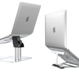 Laptop Stand for Desk,2 in 1,Multi-Angle Stand with Unique Structure Design,More Stability, Adjustable Notebook Stand for Laptop up to 17 inches,Compatible for MacBook Pro/Air, Surface Laptop, etc.