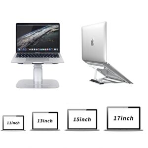 Laptop Stand for Desk,2 in 1,Multi-Angle Stand with Unique Structure Design,More Stability, Adjustable Notebook Stand for Laptop up to 17 inches,Compatible for MacBook Pro/Air, Surface Laptop, etc.