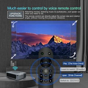AsterHome X1 Projector with WiFi and Bluetooth, 12000L Native 1080p Projector, 5G Movie Projector for Outdoor Use, 200" Display&Zoom,Outdoor Projector Compatible W/ Tv, iOS, Android