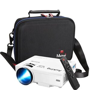 Mchoi Hard EVA Travel Case for AuKing Mini Projector 2022 Upgraded Portable Video-Projector, Case Only Black