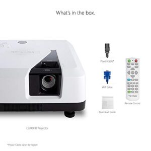 ViewSonic 1080p Laser Projector with 3500 Lumens 3D Dual HDMI and Low Input Lag for Home Theater and Gaming (LS700HD)