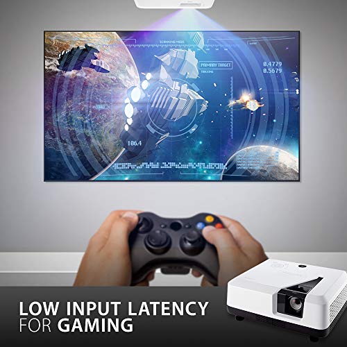 ViewSonic 1080p Laser Projector with 3500 Lumens 3D Dual HDMI and Low Input Lag for Home Theater and Gaming (LS700HD)