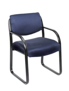 boss office products fabric guest chair in blue