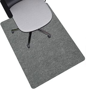 office chair mat,hard floors desk chair mat under desk low-pile rug,office gaming rolling floor mat,multi-purpose floor protector rug for hardwood & tile floor,anti-slip (dark grey, 36″ x 48″)