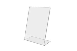 universal 76850 clear l-style freestanding frame, 5 x 7 insert, 3/pack