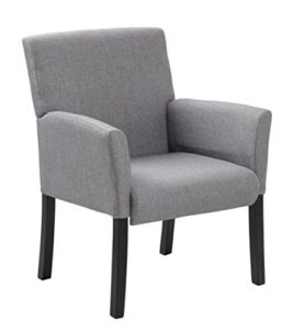 boss office products contemporary guest chair in grey