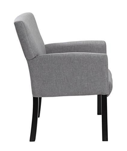 Boss Office Products Contemporary Guest Chair in Grey