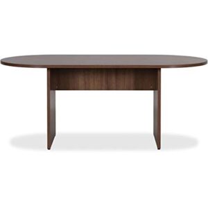 Lorell Essentials Conference Table, Walnut Laminate