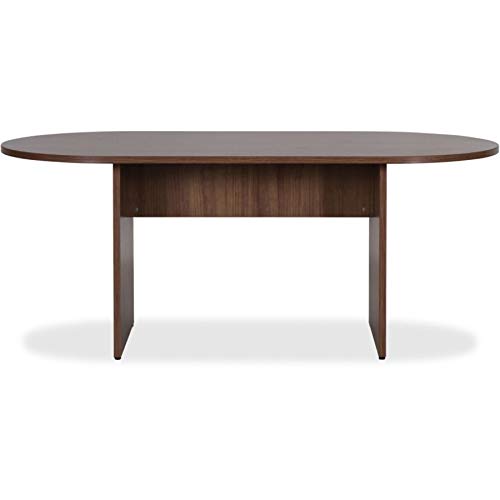 Lorell Essentials Conference Table, Walnut Laminate