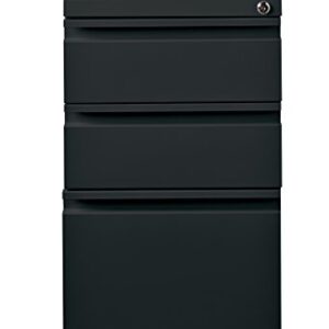 Hirsh Industries 3 Drawer Mobile File Cabinet File in Black