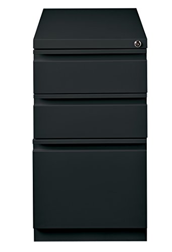 Hirsh Industries 3 Drawer Mobile File Cabinet File in Black