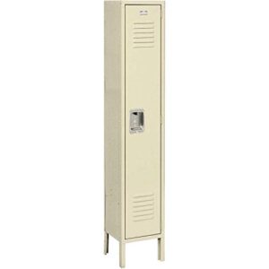 single tier locker, 12x12x60, 1 door ready to assemble, tan
