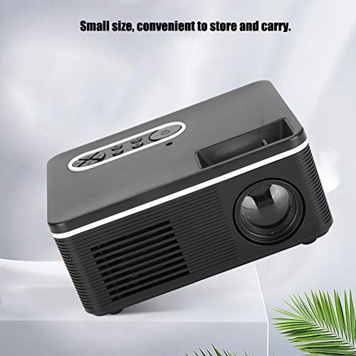 1080p Full HD Projector, Mini Domestic Projector LED Portable Minitype Support for Computer,Laptop,USB,HDMI,VGA-Home,Office,Outdoor Entertainment(US)