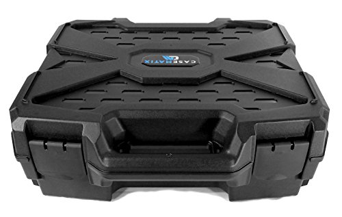 CASEMATIX Projector Travel Case with Customizable Foam Compatible with Epson PowerLite 1781W, V11H79602 and Other LCD Portable Projectors and Accessories - Includes Case Only for Home Theater Devices