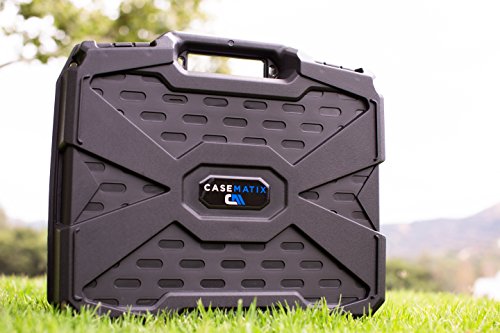 CASEMATIX Projector Travel Case with Customizable Foam Compatible with Epson PowerLite 1781W, V11H79602 and Other LCD Portable Projectors and Accessories - Includes Case Only for Home Theater Devices