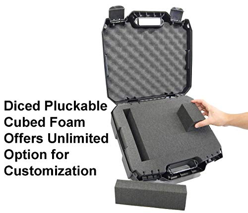 CASEMATIX Projector Travel Case with Customizable Foam Compatible with Epson PowerLite 1781W, V11H79602 and Other LCD Portable Projectors and Accessories - Includes Case Only for Home Theater Devices