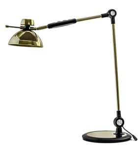 ikwuanfly led desk lamp with metal swing arm, 1,500 lumens, vintage metal reading lamp with gesture control, adjustable color temperature, for home office craft studio workbench