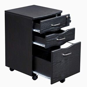 Techni Mobili Rolling Storage and File Cabinet, Espresso