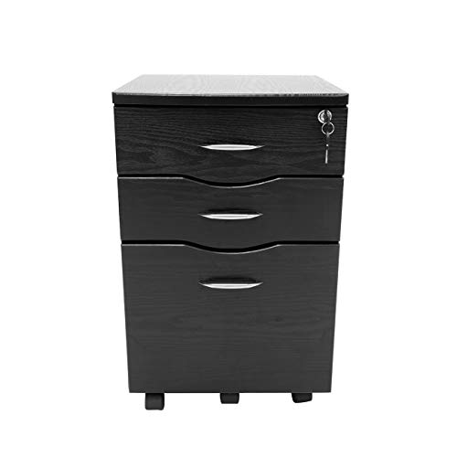 Techni Mobili Rolling Storage and File Cabinet, Espresso