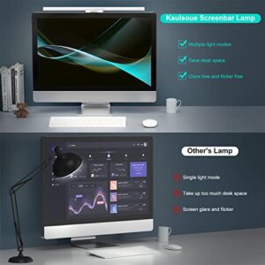 Kaulsoue Monitor Light Bar, Ultra-Wide 19.69" Screen Light Bar with Touch Control, Eye Care Monitor Lamp with 3 Color Modes, No Glare, USB Powered LED Desk Lamp for Office/Home/Study Room