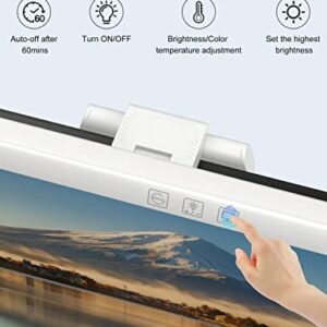 Kaulsoue Monitor Light Bar, Ultra-Wide 19.69" Screen Light Bar with Touch Control, Eye Care Monitor Lamp with 3 Color Modes, No Glare, USB Powered LED Desk Lamp for Office/Home/Study Room