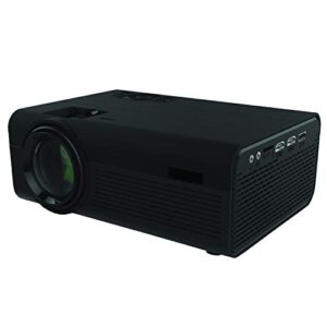 supersonic sc-80p hd video projector with built-in speakers: compatible with usb, micro sd, vga, and hdmi | home entertainment system for movies, tv, and games!