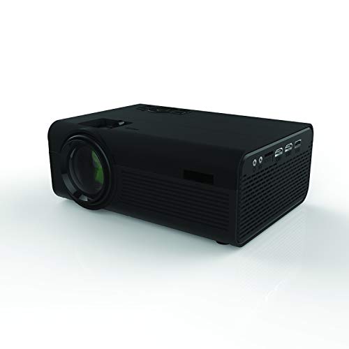 SuperSonic SC-80P HD Video Projector with Built-in Speakers: Compatible with USB, Micro SD, VGA, and HDMI | Home Entertainment System for Movies, TV, and Games!