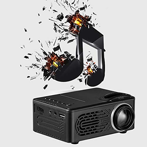 EXCEART Portable Mini Projectors LED Micro Projector 1080P LCD Video for Children Present Video TV Movie Party Game HDMI USB AV Interfaces and Remote Control