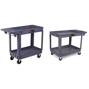 wen 73002t 500-pound capacity 40 by 17-inch service utility cart & 500-pound capacity 46 by 25.5-inch extra wide service utility cart
