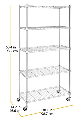 Whitmor 6056-3528 Cart, Chrome