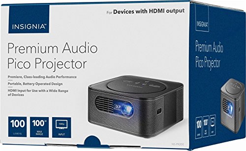 Insignia Reverb Premium Audio Pico Projector NS-PR200 - Black