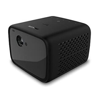 Philips PicoPix MaxTV, Native 1080p HDR10, Portable Outdoor & Indoor Projector, Android TV, LED DLP, 4h Battery Life, HDMI, USB-C, Booming Sound