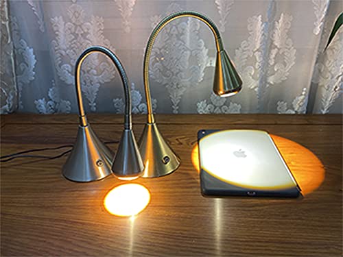 HomeFocus LED Desk Lamp with Touch Dimmable,Table Lamp,Night Light,Reading Desk Lamp,Office Desk Lamp,Working Desk Lamp,Gold Desk Lamp,LED 5W,3000K Warm Light,Metal,Antique Brass