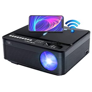 one·mix，wifi bluetooth projector, hd native 1080p projector ，video outdoor movie projector, support 4k &300＂screen compatible with smartphone (wirelessly)/pc/bluetooth speakers/tv stick/ps4/ps5/ppt