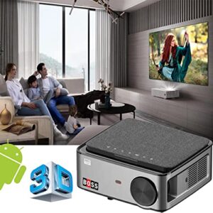 Boss S21A | Android 9 | 3840 x 2160 Ultra HD 6500 Lumen Display | Contrast Ratio 15000:1 | 4D Digital Keystone & Zoom, WiFi & Bluetooth | Home/Office/Educational Institute Purpose Projector