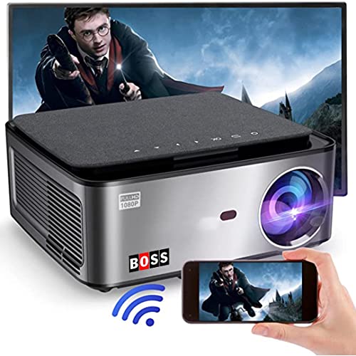 Boss S21A | Android 9 | 3840 x 2160 Ultra HD 6500 Lumen Display | Contrast Ratio 15000:1 | 4D Digital Keystone & Zoom, WiFi & Bluetooth | Home/Office/Educational Institute Purpose Projector