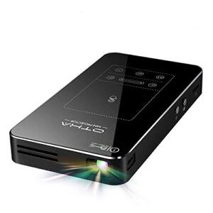 mini projector, touchpad, auto keystone correction, pocket-sized dlp portable projector ,android 7.1, 5000 ah battery
