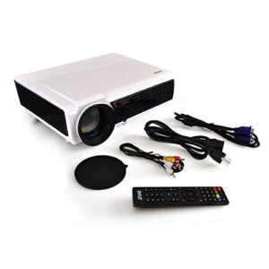 Pyle Video Projector 1080P Full HD Professional Cinema Home Theater Projection, Digital Multimedia File, Keystone Adjust Picture Presentation & Supports USB & HDMI for TV, Computer & Laptop-(PRJD903)