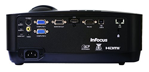 InFocus IN126STx WXGA DLP Short Throw Network Projector, 3700 Lumens, 14000:1 Contrast Ratio