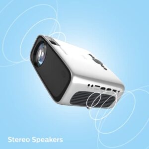 Philips NeoPix Prime One, True HD Projector with Wi-Fi Screen Mirroring, Multimedia Player, Bluetooth Speakers Connection, HDMI