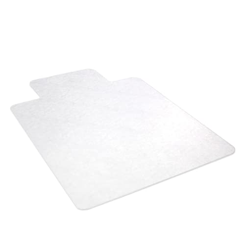 Realspace® Hard Chair Mat For Hard Surfaces, 45"W x 53"D, Wide Lip, Clear