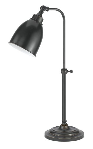 Cal Lighting BO-2032TB-DB Table Lamp with Metal Shades, Dark Bronze Finish