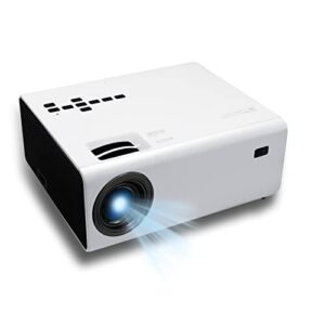 Projector,Native 1080P HD Projector,200" Display & 25% Zoom, Video Projector Compatible with TV Stick/PC/USB/Smartphone,Mini Portable Projector for Home Cinema& Outdoor Movie