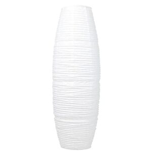 SALOCY Paper Floor Lamp Shade Replacement,Rice Paper Floor Lamp Cover Standing Lamps for Living Room Contemporary Floor Lamp Cover White (Only Lamp Shade,NO Structural Parts )